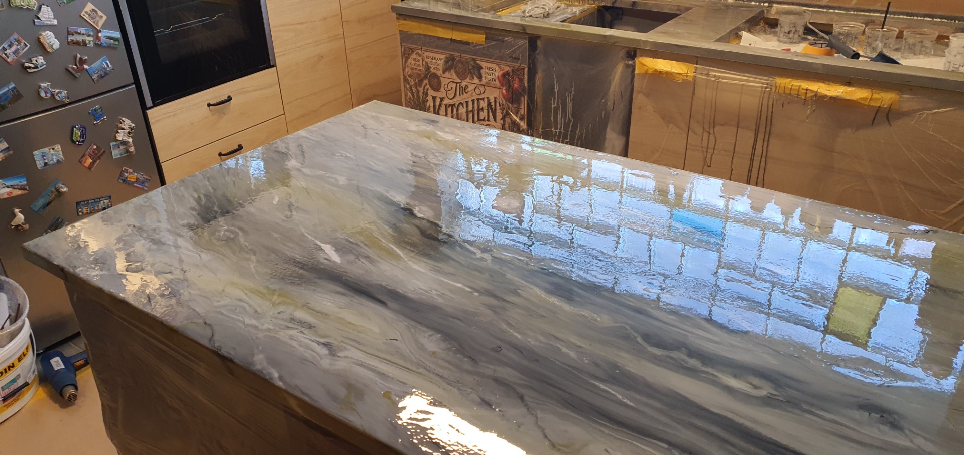 Küchenoberflächen aus Epoxidharz